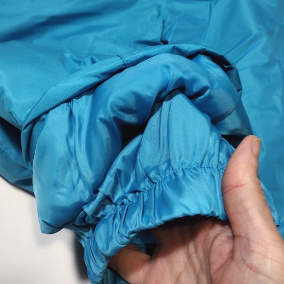 Stevies Aqua Blue Fleece Upper Overall Snow Bibs Ski Pants - Picture 2 of 13